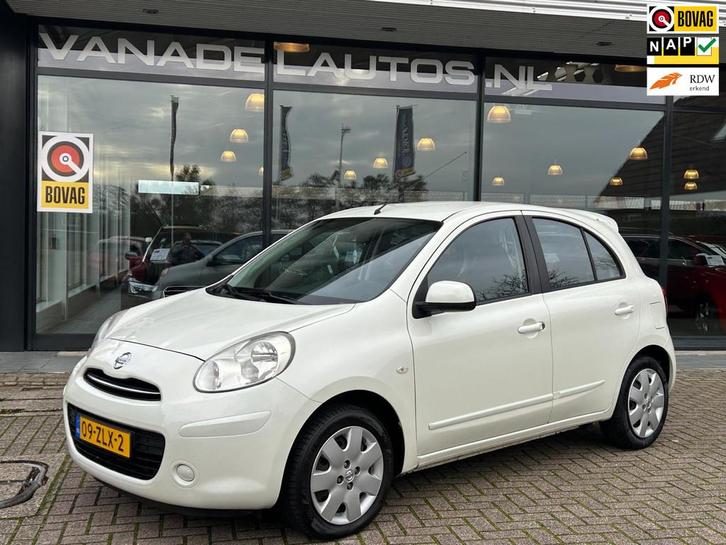 Nissan Micra 1.2 DIG-S Acenta 5Drs Airco Bluetooth Elek.Pakk, Auto's, Nissan, Bedrijf, Te koop, Micra, ABS, Airbags, Airconditioning