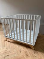 Bopita Lynn box wit + boxmatras + grijs boxkleed Meyco, Kinderen en Baby's, Boxen, Ophalen, Gebruikt, Rechthoekig, In hoogte verstelbaar