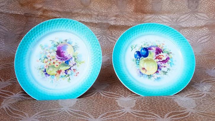 Porseleinen bordjes Maestricht, Société Céramique (2x), Antiek en Kunst, Antiek | Keramiek en Aardewerk, Ophalen of Verzenden