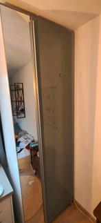 IKEA Pax kledingkast met spiegel- en hoogglans schuifdeur, Huis en Inrichting, Kasten | Kledingkasten, 200 cm of meer, Zo goed als nieuw