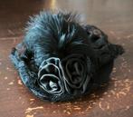 Fascinator - Hoedje - Gothic - Goth - Lolita - Burlesque, Ophalen of Verzenden, Zo goed als nieuw, One size fits all, Hoed