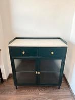 Klassieke dressoirs met marmer blad, Gebruikt, Glas, 50 tot 100 cm, 25 tot 50 cm