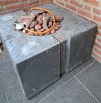 Vuurtafel met verrijdbaar onderstel, Ophalen, Gebruikt