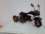houtgemaakte houten motor met zijspan, Antiek en Kunst, Ophalen of Verzenden