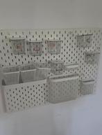 IKEA SKÅDIS ophangbord met accessoires., Huis en Inrichting, Woonaccessoires | Krantenbakken en Lectuurbakken, Ophalen of Verzenden