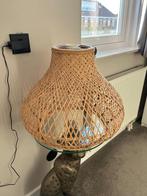 Rieten lampenkap, Crème, 25 tot 50 cm, Ophalen of Verzenden, Zo goed als nieuw