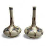 Twee Distel, Amsterdam platelen pijpvaasjes, Antiek en Kunst, Ophalen of Verzenden