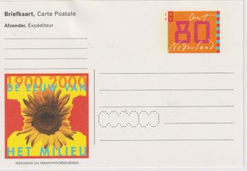 Nederland 1999 Briefkaart De Eeuw van Het Milieu 80C beschikbaar voor biedingen