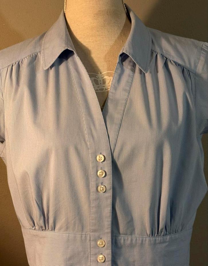 Lichtblauwe Ann Taylor Peplum Blouse, Kleding | Dames, Blouses en Tunieken, Zo goed als nieuw, Maat 42/44 (L), Blauw, Ophalen of Verzenden