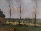 Prachtig schilderij Cornelis Kuypers | Boerderij & Koeien, Antiek en Kunst, Ophalen of Verzenden