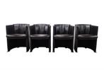 4 of 5 leren Rolf Benz vintage club fauteuils, Ophalen