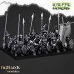 Steppe Goblins with Spears - Highlands Miniatures, Hobby en Vrije tijd, Wargaming, Nieuw, Figuurtje(s), Warhammer, Ophalen of Verzenden