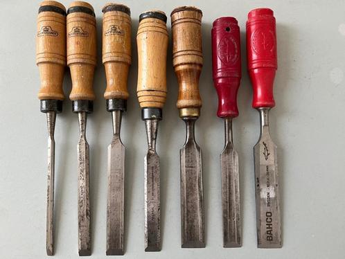 NOOITGEDAGT Houtbeitels Steekbeitels, Antiek en Kunst, Antiek | Gereedschap en Instrumenten, Ophalen of Verzenden