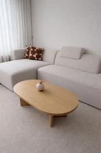 Ovale houten salontafel Toni Westwing, Ophalen, 50 tot 100 cm, 100 tot 150 cm, Eikenhout