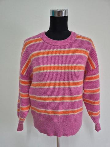 Trui17 - Roze-oranje Co'Couture trui maat S (1) beschikbaar voor biedingen