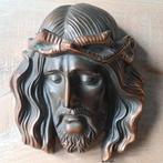 Bronzen Jezus Christus hoofd, Ophalen of Verzenden, Gebruikt, Beeld(je), Christendom | Katholiek