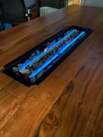 Acacia hardhouten tuintafel met gashaard en lava stenen, Ophalen of Verzenden, Zo goed als nieuw, Licht