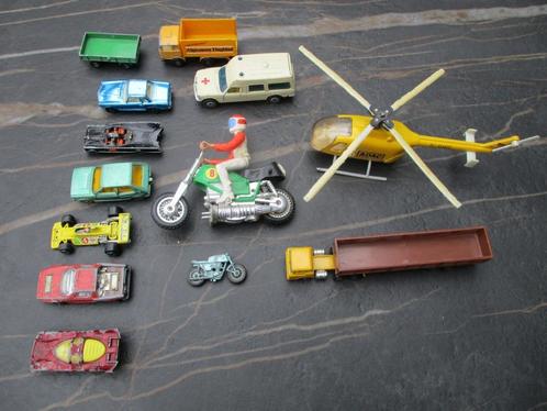 Set speelgoedauto's jaren 70 o.a. batmobile husky - 3x corgi, Verzamelen, Speelgoed, Gebruikt, Ophalen of Verzenden