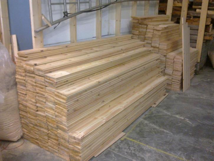 Oud vuren vloerdelen 18mm dik diverse breedtes zelf gemaakt, Doe-het-zelf en Verbouw, Vloerdelen en Plavuizen, Gebruikt, Vloerdelen of -planken