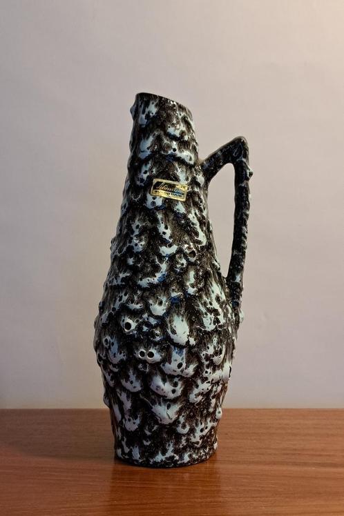 Vintage Scheurich Fatlava Vaas Bruisglazuur 271/22 Jaren 60, Antiek en Kunst, Antiek | Vazen, Verzenden