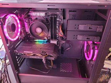 RGB Game PC Ryzen5 RTX2060 16GB DDR4 512GB RGB SSD Windows11 beschikbaar voor biedingen