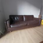 Robuuste vintage lederen bank, Huis en Inrichting, Banken | Bankstellen, Ophalen, Gebruikt, 150 tot 200 cm, Tweepersoons