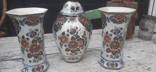 heel gaaf Delft Polychroom Kasstel Holland Handwerk, Antiek en Kunst, Antiek | Vazen, Ophalen of Verzenden