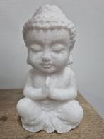 Witte calciet boeddha 15 cm, Ophalen of Verzenden, Nieuw