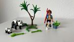 Playmobil dierenverzorger panda in koffertje, Ophalen of Verzenden, Zo goed als nieuw, Complete set