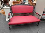 Kasteel bankje geheel opnieuw gestoffeerd, Ophalen of Verzenden
