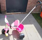Smoby driewieler met duw stang, roze, Kinderen en Baby's, Ophalen, Gebruikt, Duwvoertuig