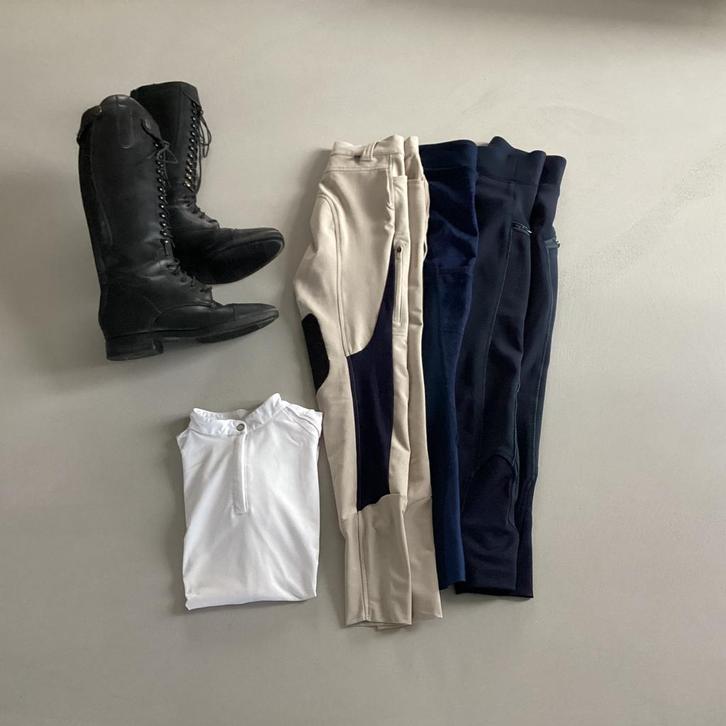 Paardrij kleding 134-140, Dieren en Toebehoren, Paardrijkleding, Zo goed als nieuw, Kinderen, Onderkleding, Recreatie, Ophalen of Verzenden