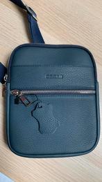 Stijlvolle Nieuwe Leren Donkerblauwe tas - Merk Oscar, Overige merken, Nieuw, Leer, Verzenden