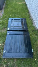 Voordeur dubbel zwart, Doe-het-zelf en Verbouw, Deuren en Horren, Ophalen, 80 tot 100 cm, Buitendeur, 200 tot 215 cm