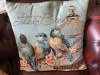 Vogels …Kussen. Gobelin // Formaat 42 cm … Rits, Ophalen of Verzenden, Zo goed als nieuw, Vierkant