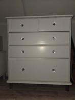 Geschilderde grenen commode of ladekast met 5 lades, Ophalen, Gebruikt, 5 laden of meer, 50 tot 100 cm