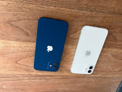 2 x iPhone 12 (wit 128GB blauw 64GB), Telecommunicatie, Mobiele telefoons | Apple iPhone, Zo goed als nieuw, 128 GB, Zonder abonnement