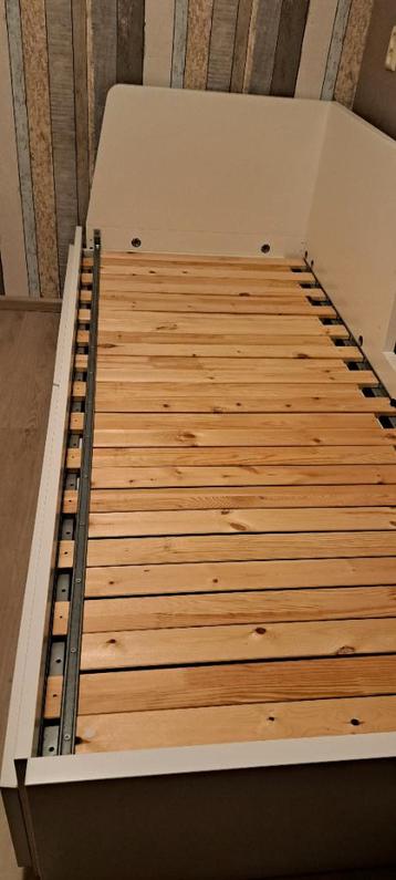 Ikea Flekke Bedbank met 2 lades, wit, 80x200 uitschuifbaar - afbeelding 1