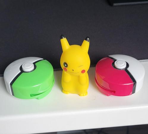 Pokémon Set: Pikachu & Pokéball Schijfjes, Kinderen en Baby's, Speelgoed | Overig, Gebruikt, Jongen of Meisje, Ophalen