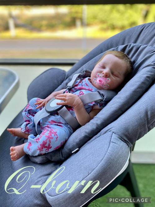 Reborn laura gemaakt door marijna van mill, Verzamelen, Poppen, Zo goed als nieuw, Ophalen of Verzenden