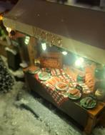 Kersthuisje/kraampje worst, Ophalen of Verzenden, Gebruikt