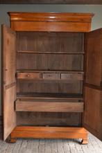 Prachtige strakke antieke eiken houten Louis Philippe kast, Verzenden