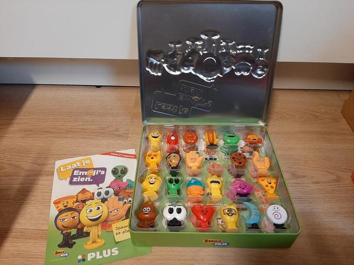 The Emoji movie blik met poppetjes, Verzamelen, Supermarktacties, Ophalen of Verzenden
