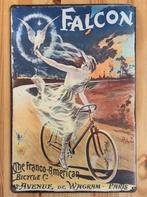 FALCON Fiets Reclame Jugendstil Metalen Reclamebord 1900, Ophalen of Verzenden, Overige typen