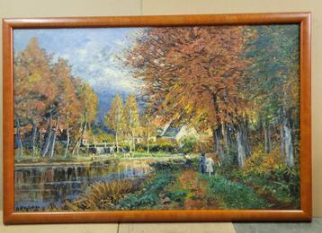 Alfred HAZLEDINE, geanimeerd herfstlandschap beschikbaar voor biedingen