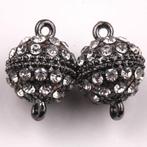 1314/ zwarte rhinestone magneet sluiting, Ophalen of Verzenden, Nieuw, Overige typen