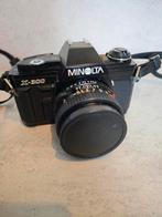 Minolta X-300 + Minolta MD 50 mm 1:2 lens, Ophalen of Verzenden, Gebruikt, Spiegelreflex, Minolta
