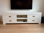 TV meubel wit met 4 lades, Ophalen, Overige materialen, Gebruikt, 150 tot 200 cm