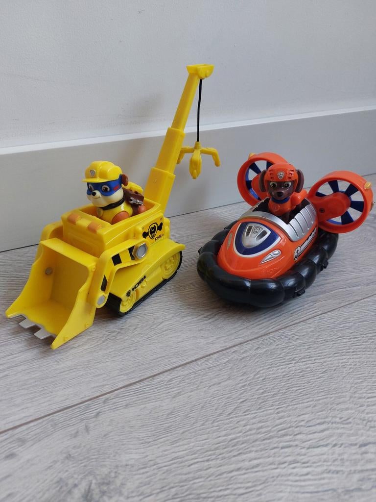 Paw Patrol Rubble met voertuig!, Ophalen of Verzenden, Gebruikt