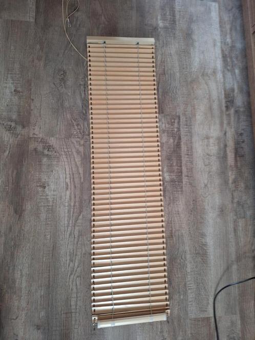 Aluminium jaloezieen houtkleur 27 cm breed, Huis en Inrichting, Stoffering | Gordijnen en Lamellen, Zo goed als nieuw, Ophalen of Verzenden